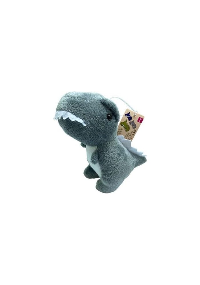 DAISO Dinosaur Key Ring – Tyrannosaurus Gray, One Size